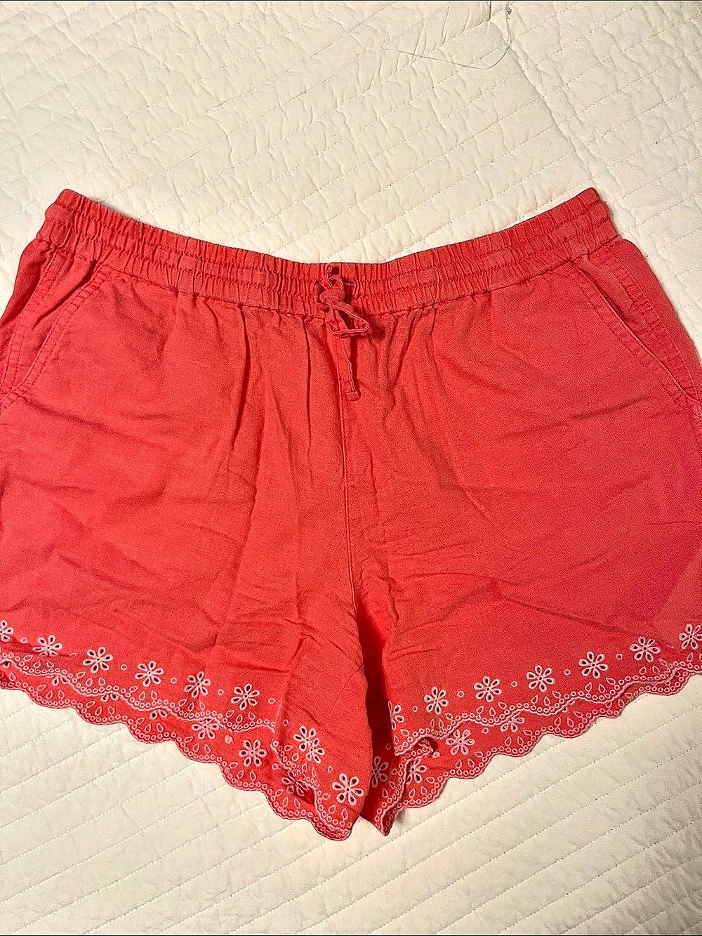 J.Crew Eyelet Pull On Drawstring Shorts